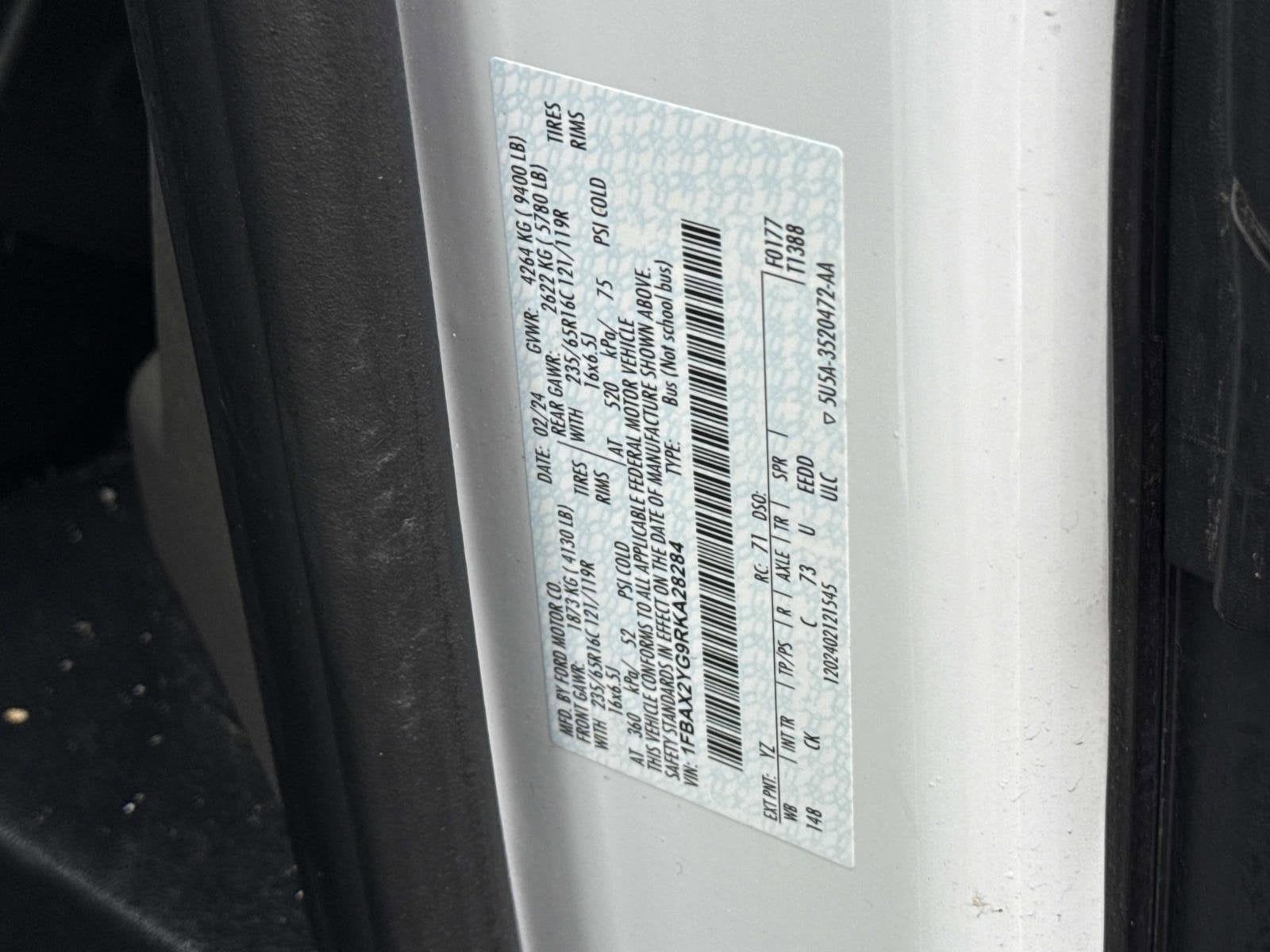 2024 Ford Transit Passenger Wagon XL