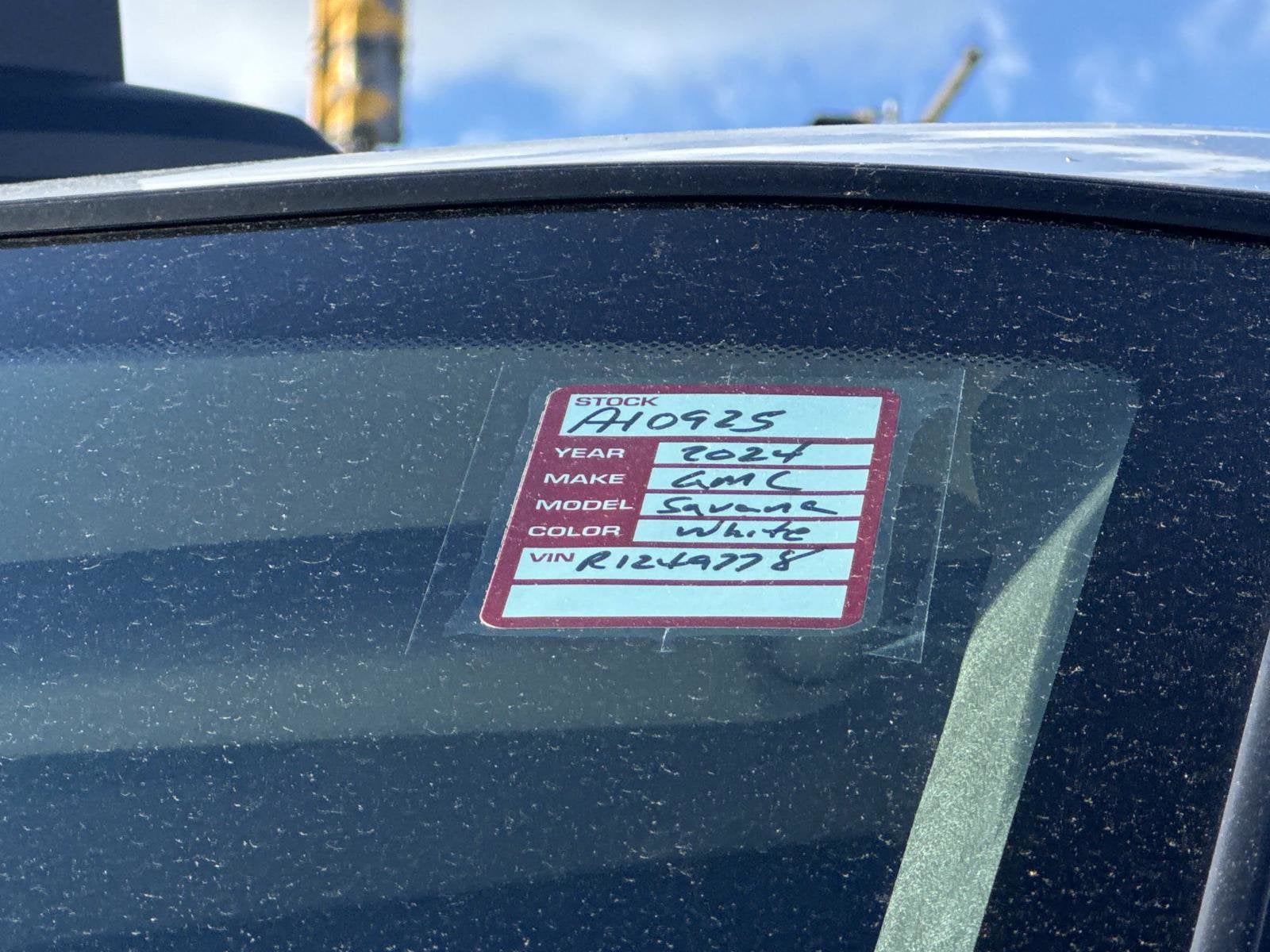 2024 GMC Savana Cargo 2500 Work Van