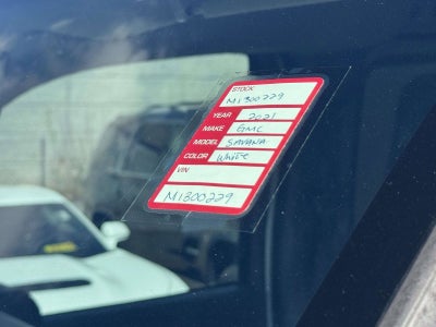 2021 GMC Savana Cargo 2500 Work Van