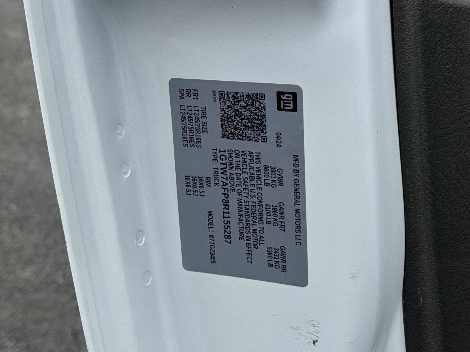 2024 GMC Savana Cargo 2500 Work Van