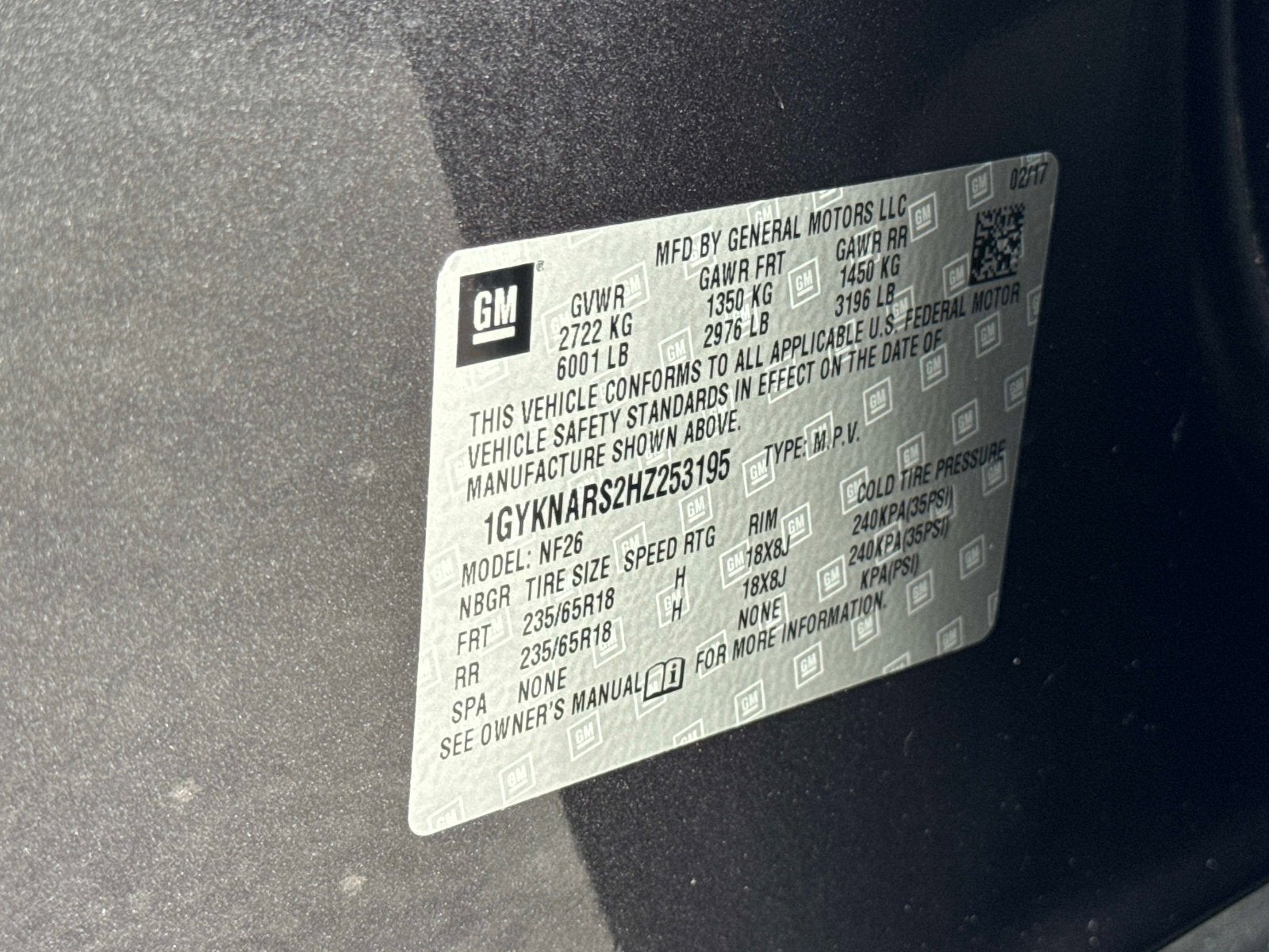 2017 Cadillac XT5 FWD