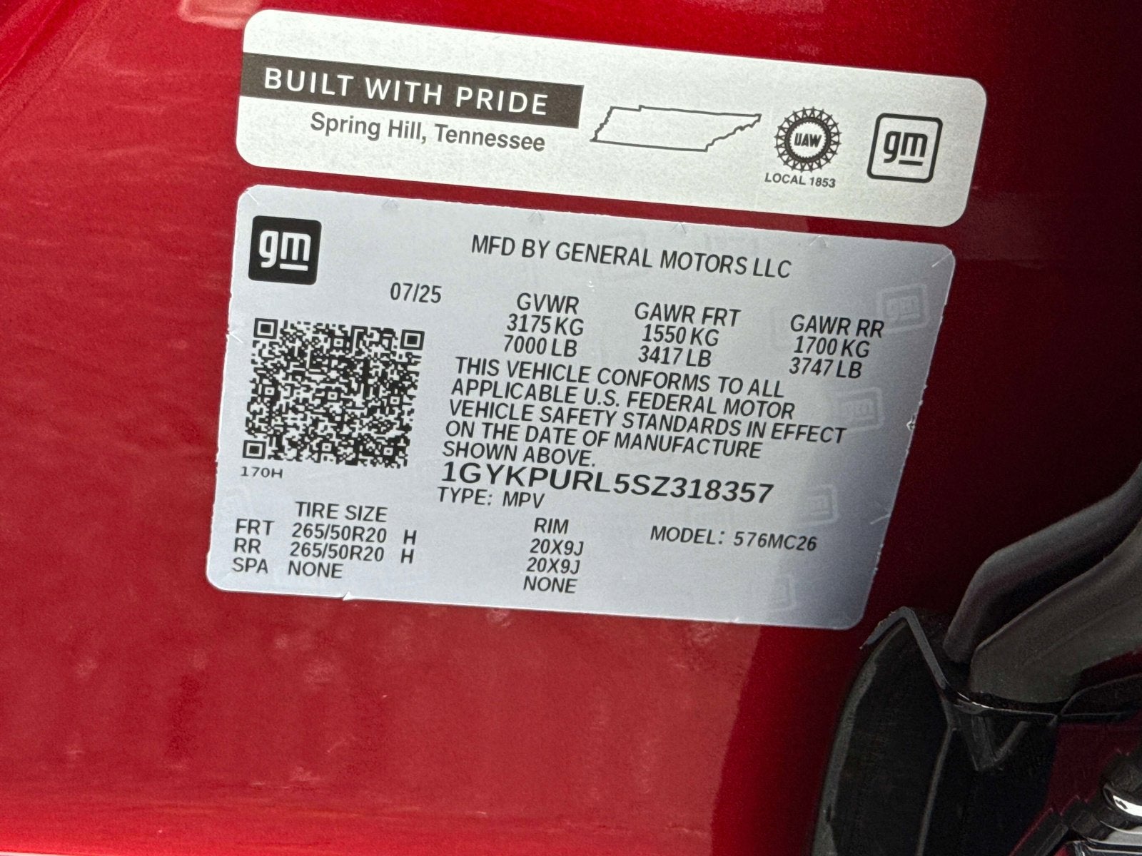 2025 Cadillac LYRIQ Sport 1