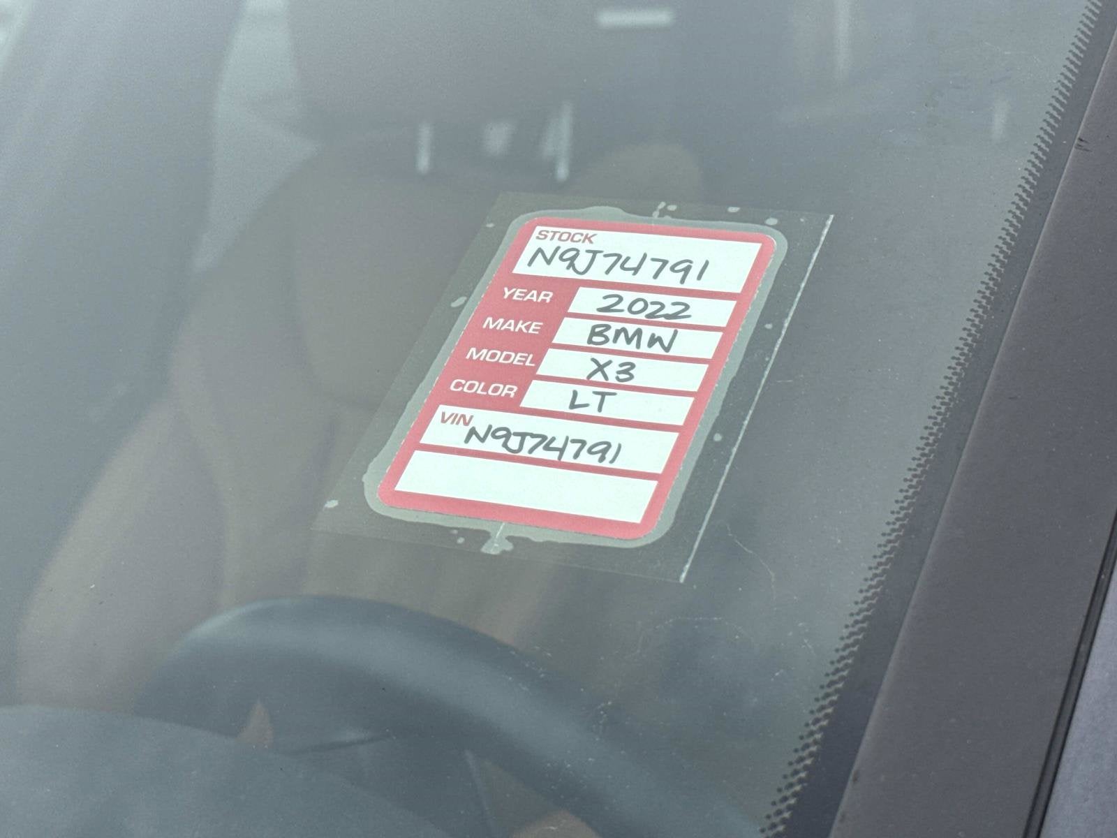 2022 BMW X3 xDrive30i