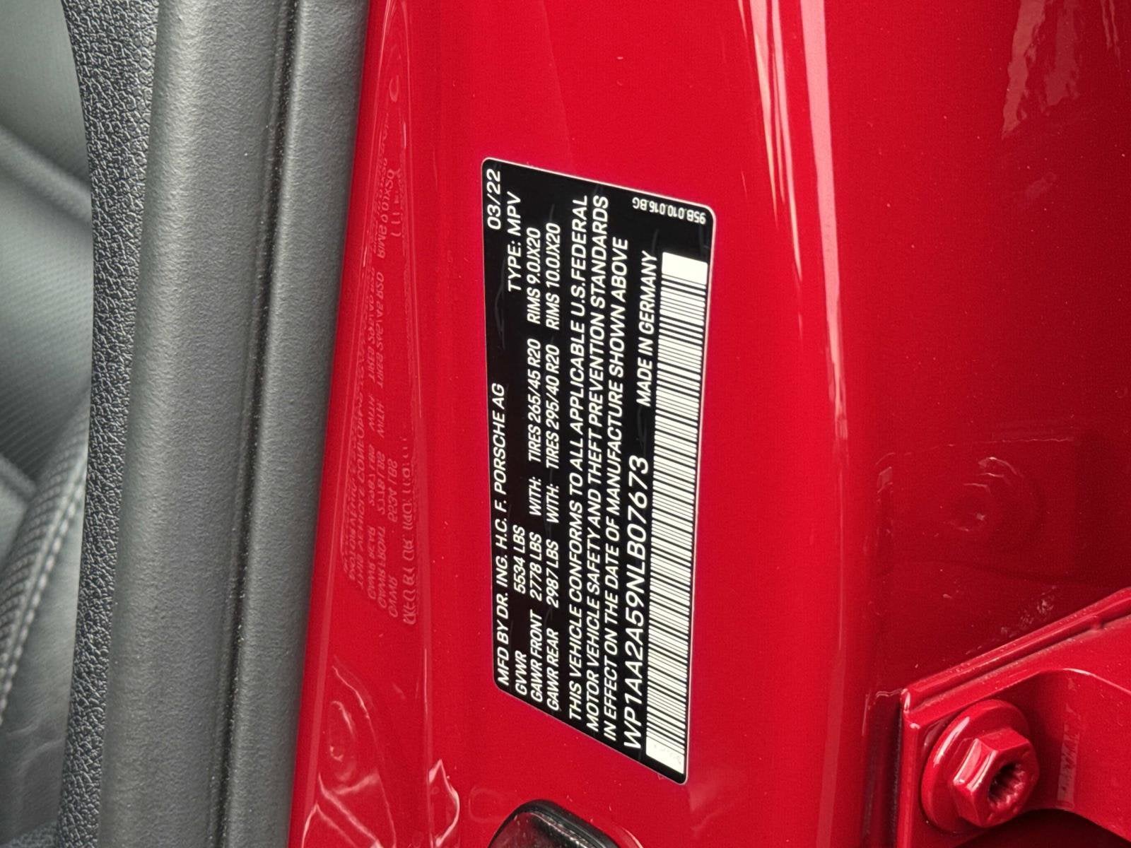 2022 Porsche Macan NA